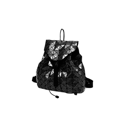 Black Geo Diamond Backpack